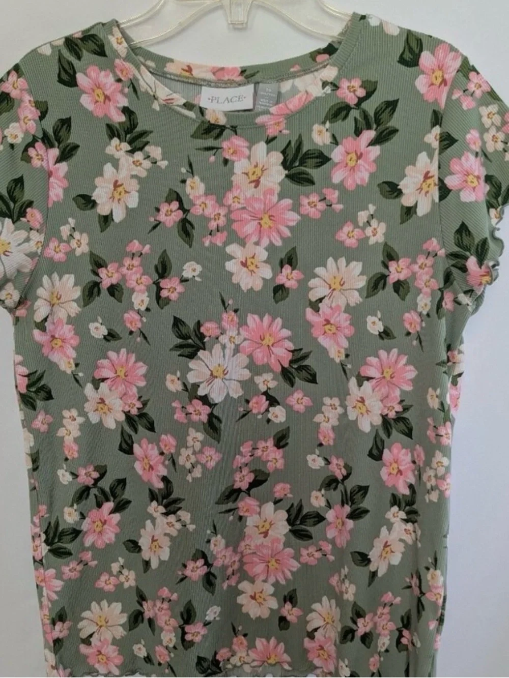 Place Tween Floral Tee & Denim Skirt Set - Park Day Vibes!